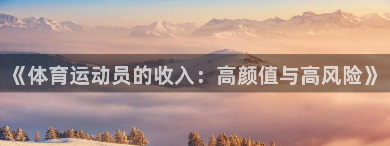红蓝体育APP官方免费下载：《体育运动员的收入：高颜值与高风险》